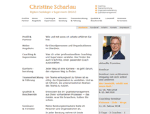 Tablet Screenshot of christine-scharlau.de